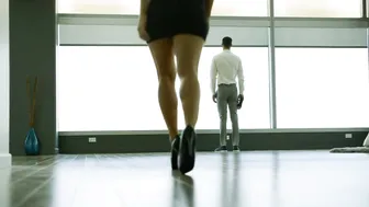 Tiny Blonde Has Insane Anal Sex on Work Trip