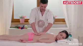 Massage Guy Seduces and Fucks His Teen Client