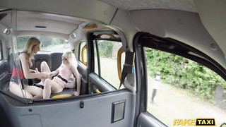 Fake Taxi Driver Gets Double Rimjob