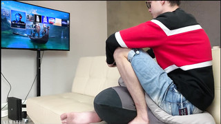 Guy Fucked and Creampied his Slutty Stepsister While was Playing Playstation Games