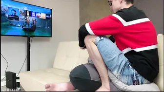 Guy Fucked and Creampied his Slutty Stepsister While was Playing Playstation Games