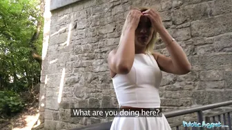 Public Agent Cherry Kiss Gets Anal Creampie in Public