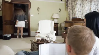 Cock Hungry Milf Teases and Fucks her Daughter's New Boyfriend
