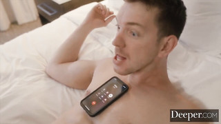 Husband Fucks Fresh Ebony Pussy While Talking with his Wife on the Phone