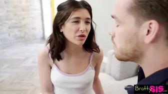 Jealous Stepbrother Getting Hard Boner after his Slutty Stepsister was Teasing him