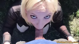 Cheating Teen Slut Sucks Friends Cock and Gets Cum on her Cute Face