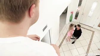 Blonde Whore Cucks Her Husband and Gets Deepthroated