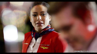 Young Sexy Stewardess Having an Affair with The Captain