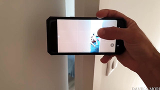 Naughty Stepsister Agrees to Suck Cock After I Recorded her Masturbating on My Phone