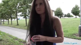 Hot Natural Czech Girl Convinced to Fuck for Money Outdoors