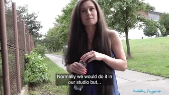 Hot Natural Czech Girl Convinced to Fuck for Money Outdoors