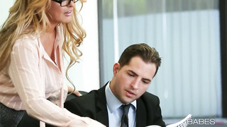 Best Secretary Ever! Hard Working Boss Needs to Relax his Body as Balls