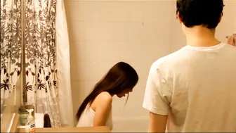 Horny Perverted Stepbro Talks his Stepsister into Fucking Home Alone