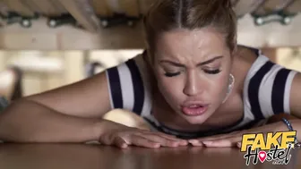 Hot Girls Stucked under a Bunk Bed got Fucked by Turist Guy