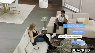 Lonely Young Blonde Bride Gets Cheating her New Husband with BBC