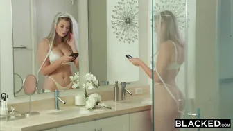Lonely Young Blonde Bride Gets Cheating her New Husband with BBC