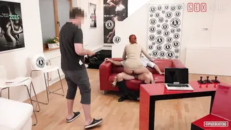 Red Haired  Russian babe Eva Berger Fucked Hard On Video Casting