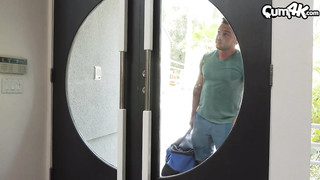 Horny Blonde Creamed By Stepbro