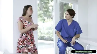 Hot Perky Nurse Loves Visiting her Patients and Taking Care of Their Needs