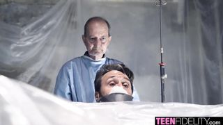 Gia Derza Cums All Over Steve's Giant Cock