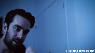 Horny Husbands Friend Fuck His Wife While Sleeping