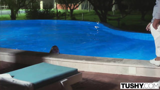 Naughty Blonde Cutie Went to Vacation Alone so She Have Anal Sex Every Day with Strangers