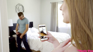 Horny Stepbro Jerking On Sniffing Dirty Underwear And Then Fuck His Sister