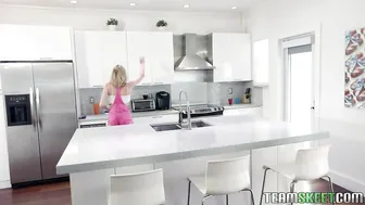 Petite Blonde Cock Sucker Athena May Fucked Her Horny Married Neighbor