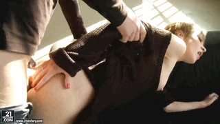 Horny Lady Fucked Hard Anally In Warehouse