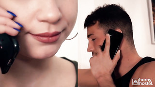 Slutty Redhead with Big Boobs Fucks Total Stranger in the Hostel