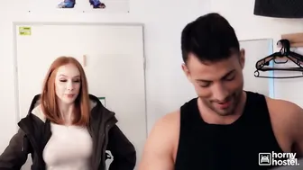 Slutty Redhead with Big Boobs Fucks Total Stranger in the Hostel