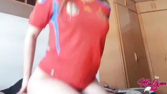 Sexy Teen In Black Panties Bend Over And Fingerfucked