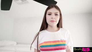 My Nasty Stepsister Wants to Fuck Badly so She Got Naked in Front of Me!