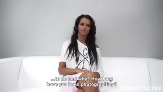Amateur Oiled Girl Enoys Sex At The Casting