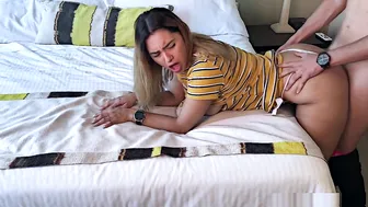 Husband Cheats his Wife with Hot Big Ass Teen He Met in the Elevator