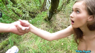 Busty Cutie Took Money For Some Nudity But Later She Gets Fucked In Woods
