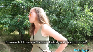 Busty Cutie Took Money For Some Nudity But Later She Gets Fucked In Woods