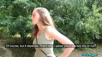 Busty Cutie Took Money For Some Nudity But Later She Gets Fucked In Woods