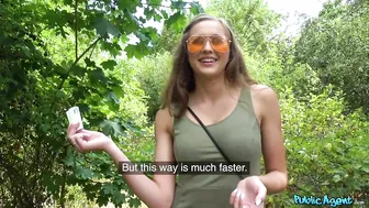 Busty Cutie Took Money For Some Nudity But Later She Gets Fucked In Woods