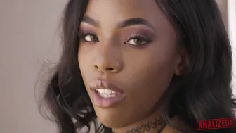 Smooth Ebony Princess Gets Her Ass And Pussy Ripped By Horny Male