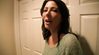 Brunette MILF Asked Stepsister to Give her Husband a Handjob