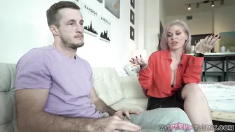 Kinky Stepmom with Amazing Boobs Cannot Control Herself and Starts Seducing her Hot Stepson