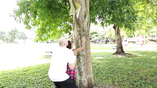 Adorable Ebony Babe Kendall Woods Uses Every Opportunity to Fuck Big White Cocks