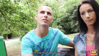 Liliane Delightful Slut Brunette Giving Blowjobs To Various Strangers By The River