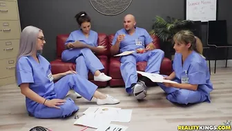 Doctor Welcomes New Super Hot Busty Nurse in his Hospital by Fucking That Ass