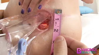 Cute Brunette Slut Enjoying Deep Anal Threesome On Gyno Exam