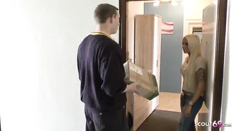Slutty German Teen Nailed by Horny Young Mailman
