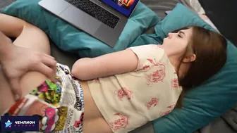 Step-sister Asked For A Massage But Then She Gets Fucked