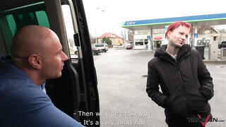 Totally Pierced and Tattooed Wierd Babe Rock the Cock in Driving Car