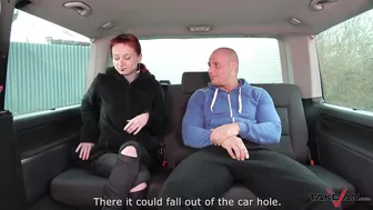Totally Pierced and Tattooed Wierd Babe Rock the Cock in Driving Car